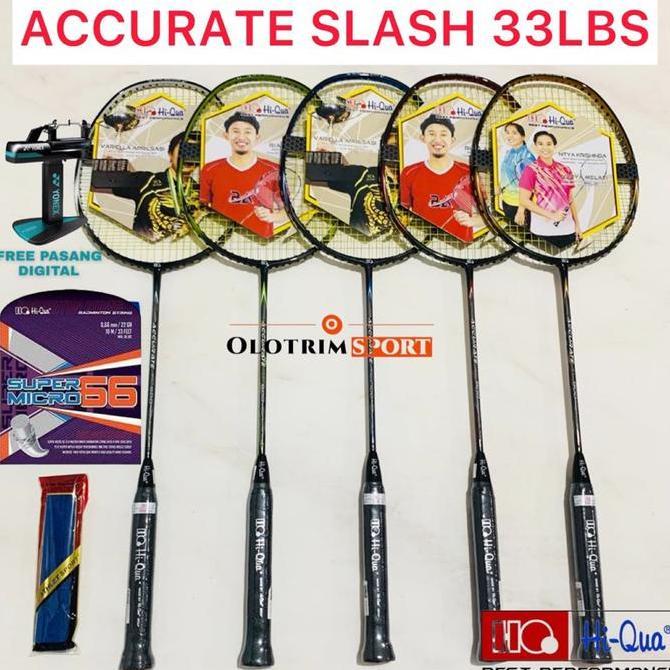 Raket Badminton HIQUA ACCURATE SLASH HQ Hi-qua Original