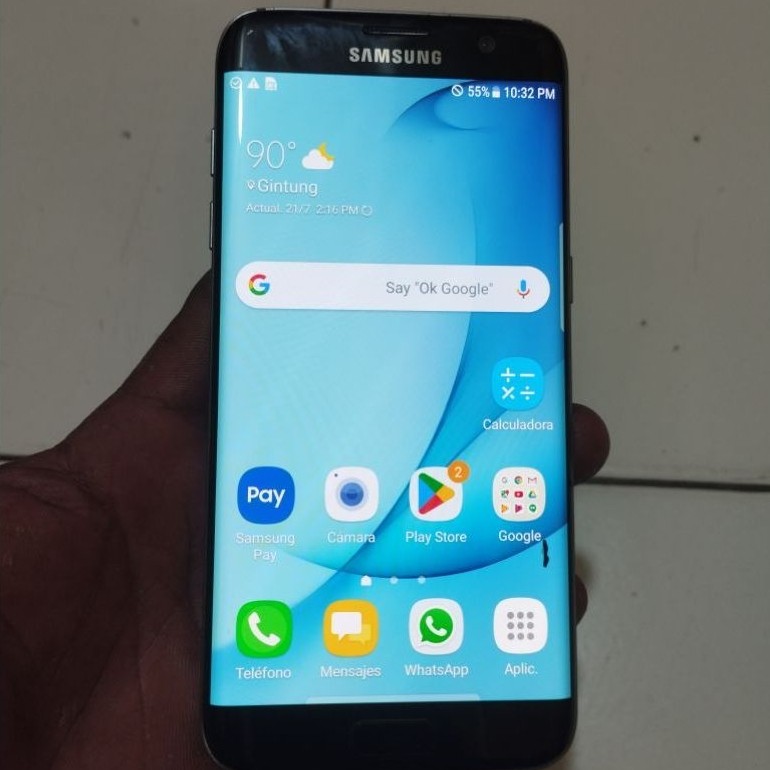 LCD FUL SET SAMSUNG S7 EDGE ORIGINAL COPOTAN