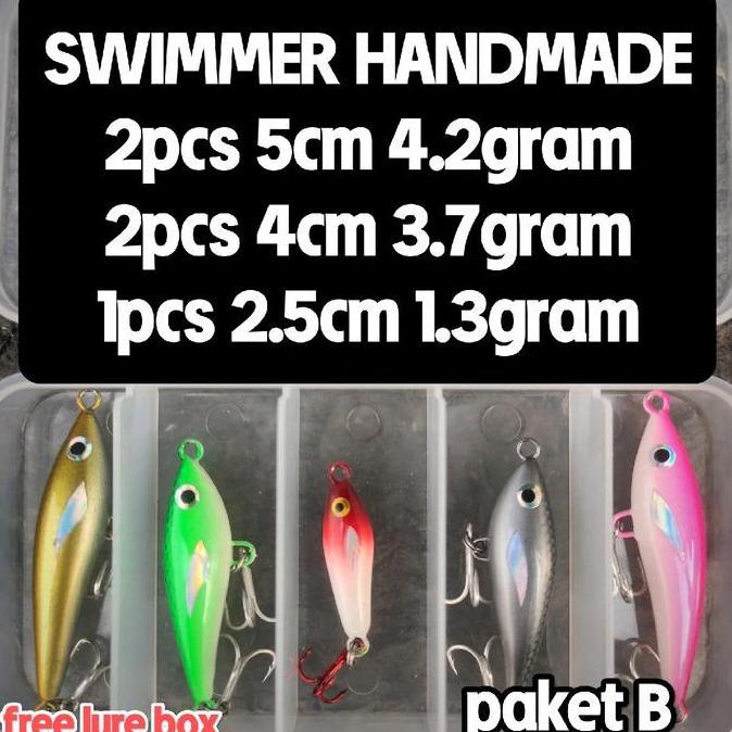 HARGA DISC - paket FLUTTER / SWIMBAIT lure handmade