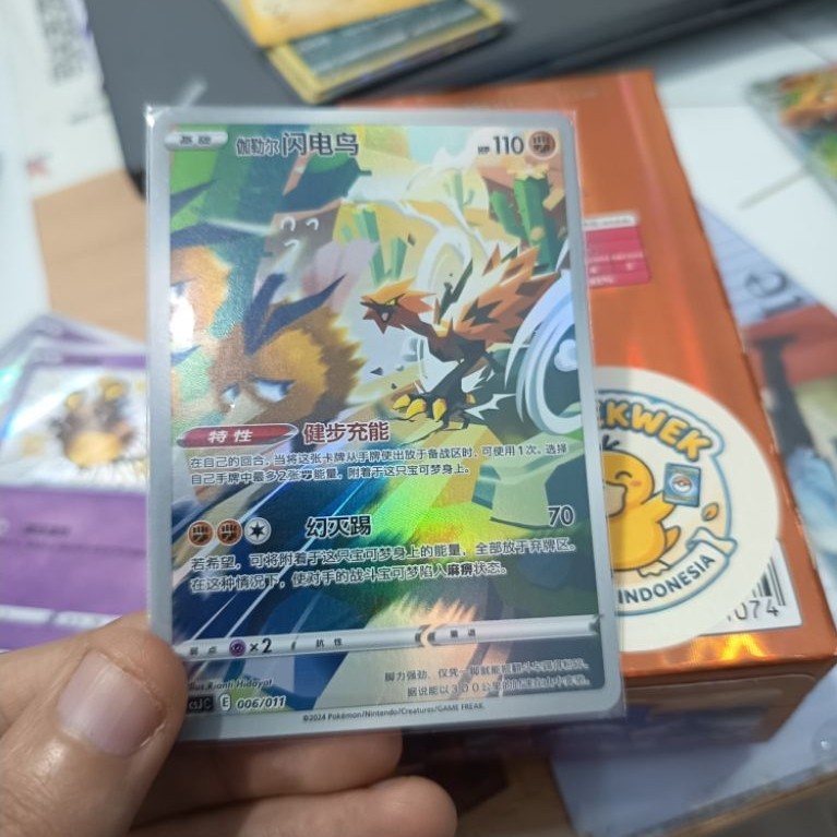 Galarian Zapdos 006/011 AR Pokemon Card Simplified Chinese Rianti Hidayat