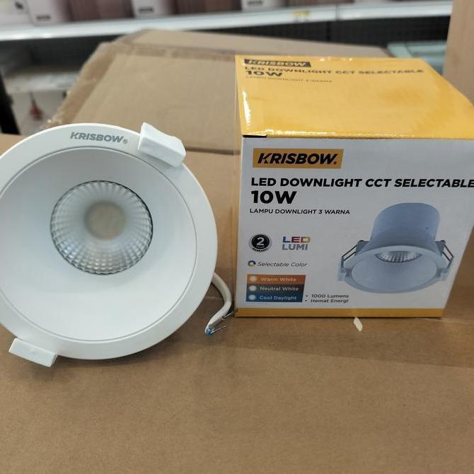 Krisbow Lampu Downlight Led 7 Watt Cct Selectable