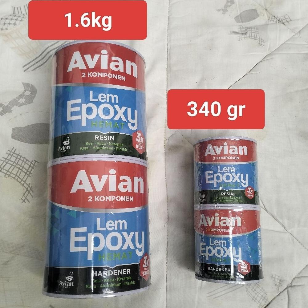 Lem epoxy Avian 1.6 kg (2 komponen),Avian lem epoxy hemat 1.6 kg set(2 komponen)