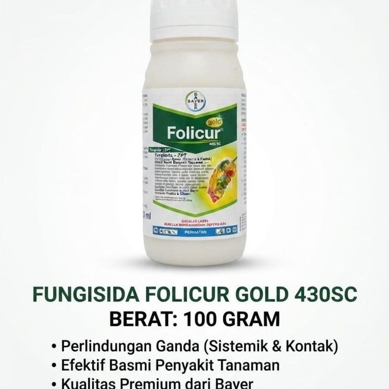 FOLICUR 430SC Fungisida 100ml / 240ml Mengendalikan Jamur Tanaman Padi Anggrek Buah