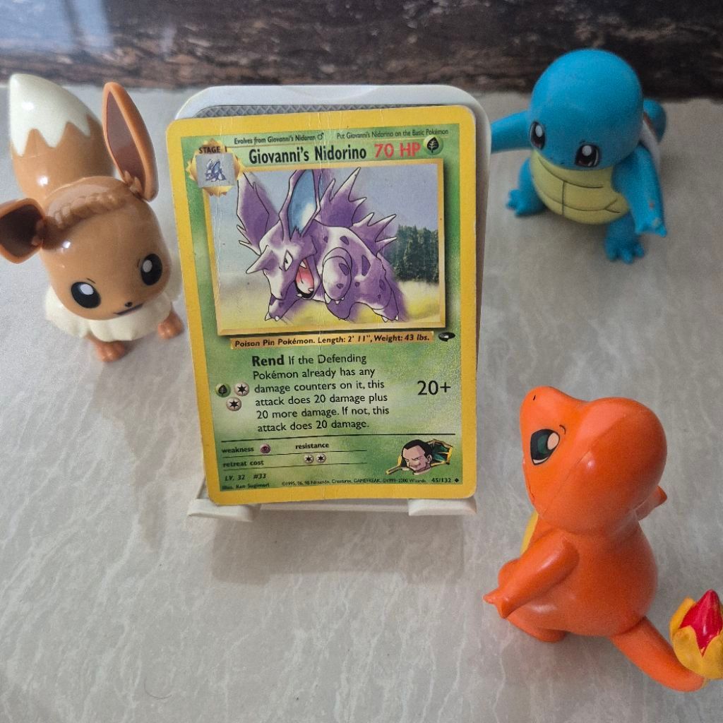 Giovanni's Nidorino (45/132) Pokemon TCG Vintage Gym Challenge English