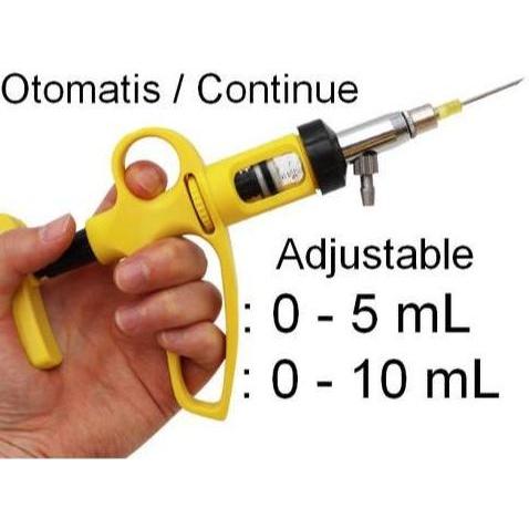 Suntikan Socorex 10 Ml Otomatis Hewan Ternak Domba, Kambing Dll
