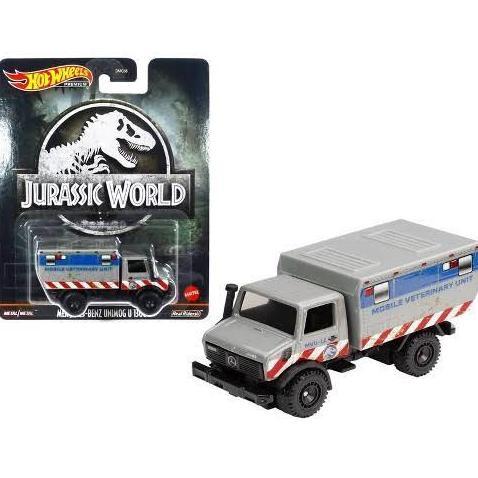 938K MERCEDES BENZ UNIMOG 1300 L JURASSIC PARK HOTWHEELS DIECAST