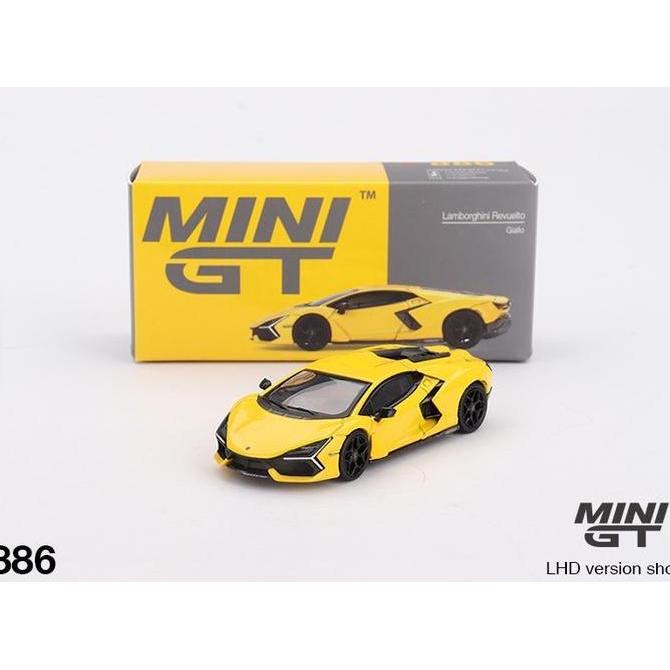 MiniGT 886 - Lamborghini Revuelto Giallo - Diecast Mobil Model Miniatur Scale Car