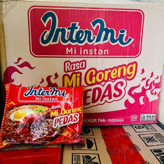 INTERMI (1 DUS 40 PCS) INTERMI RASA MI GORENG PEDAS MIE INSTAN