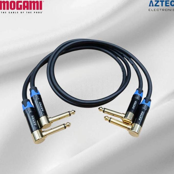 Kabel Mogami Original Japan Jack Aztec XLR Female to Akai L Akai L to Akai L Panjang 75Cm Original