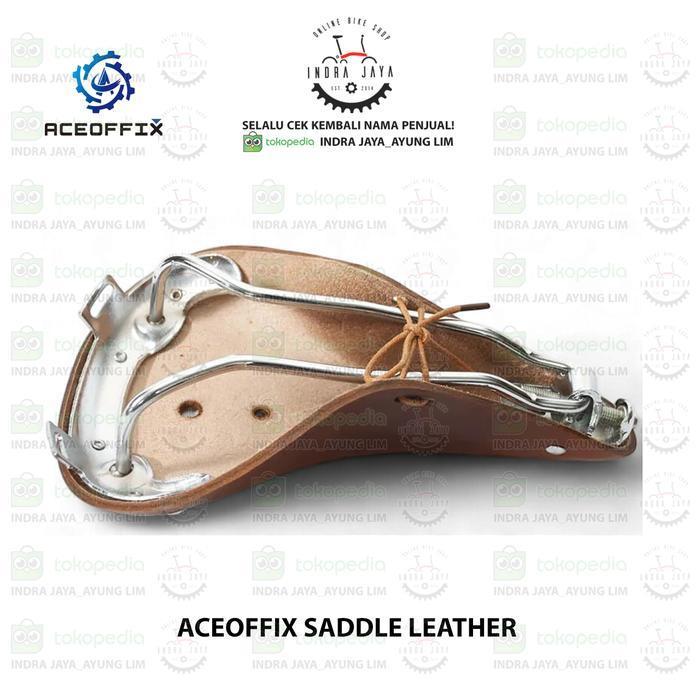 Aceoffix - Leather Bicycle Saddle Original Dan Terpercaya