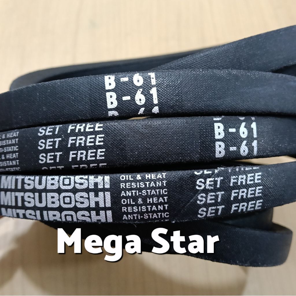 VAN FAN BELT V-BELT B61 B-61 B 61 Merk Mitsuboshi