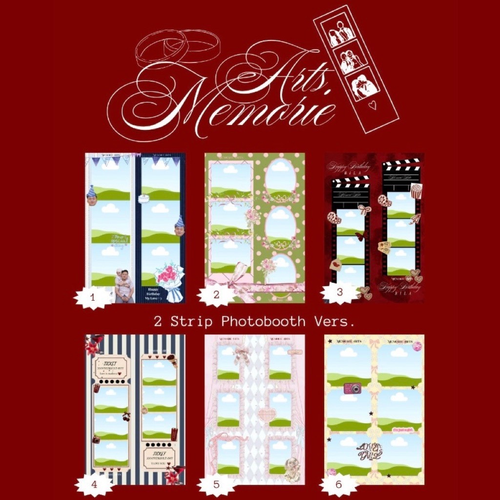 (1) Template Strip Photobooth.