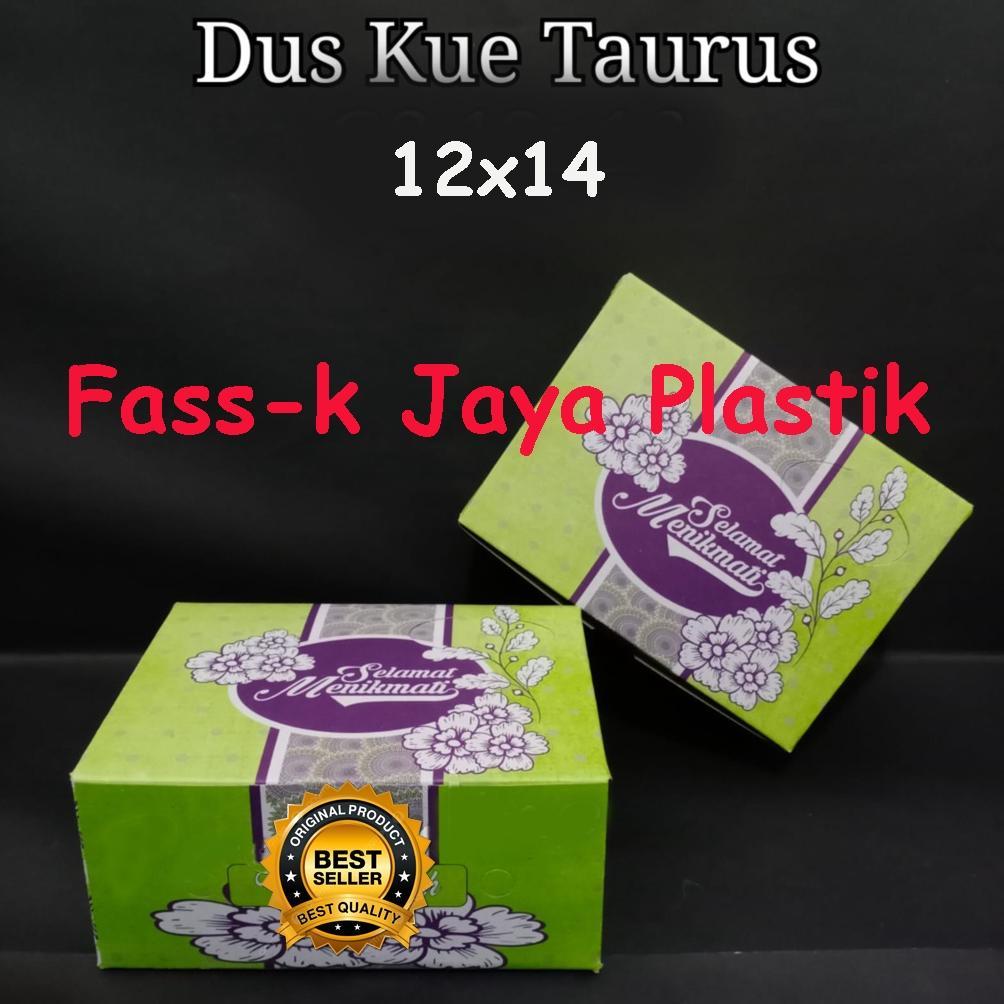 100pcs Dus Kue GS 12 x 14 TAURUS - Box kotak Kue Makanan / Snack uk 12x14