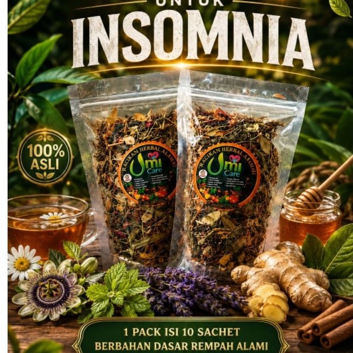 Insomnia herbal alami ampuh premium