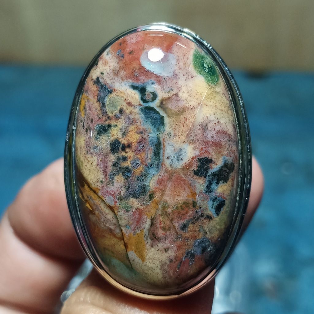Batu Pancawarna - Akik Pancawarna - Baty Akik Pancawarna - Cincin Batu Pancawarna