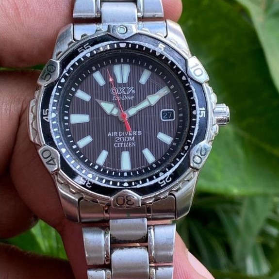 JAM TANGAN ORIGINAL l CITIZEN OXY AIR DIVER ECO DRIVE ORIGINAL JAPAN