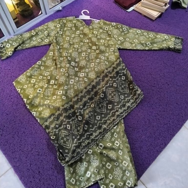 jumputan set celana sutra Dolby