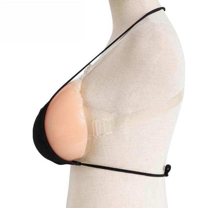 Silikon payudara Cosplay Cross dressing Bra silikon  Prostesis payudara dengan tali Prostesis payuda