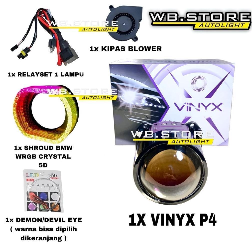 PAKET BILED VINYX P3 P4 60 WATT 50 watt 2.5 inch PURPLE LENS BILED VINYX P4 biled terang murah biled