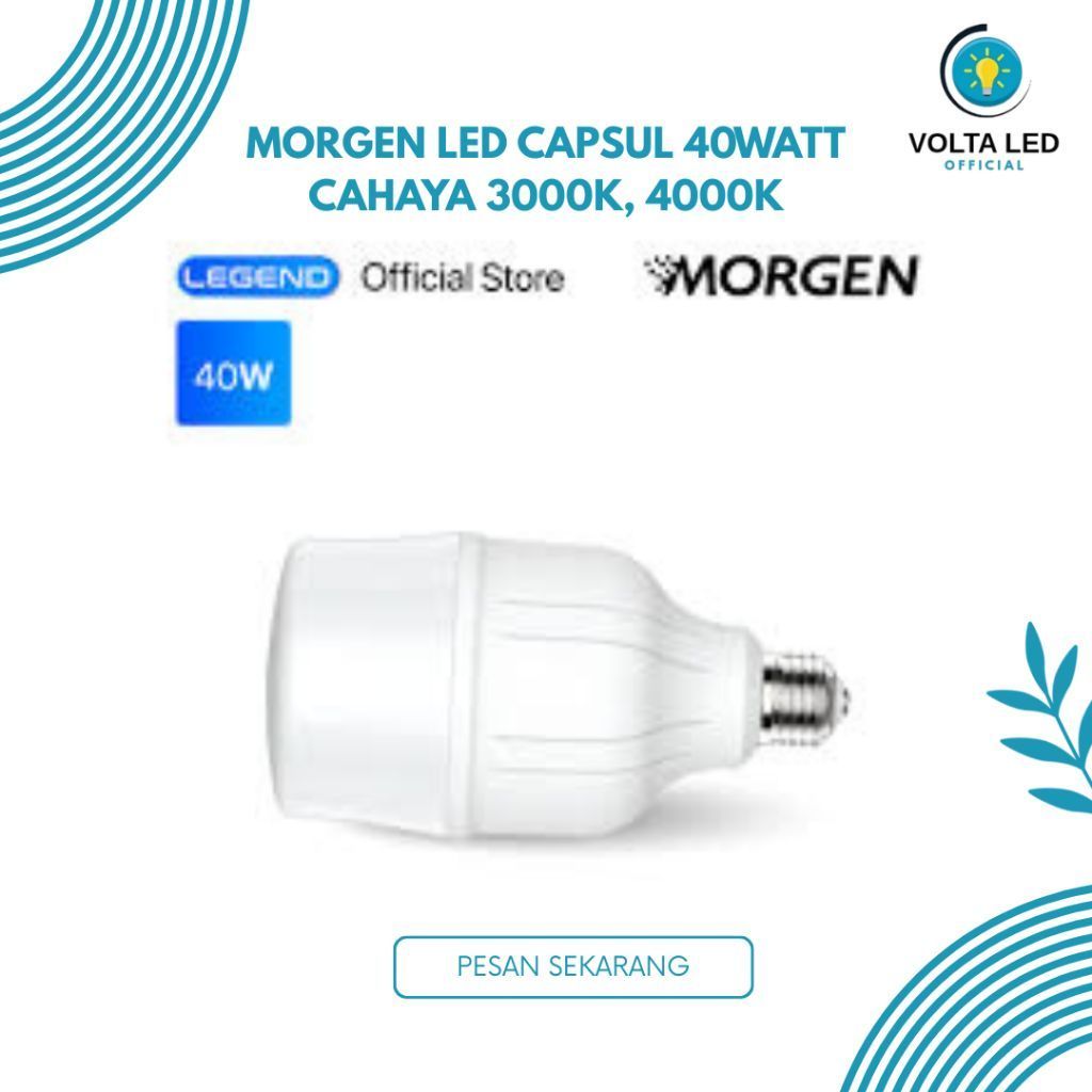 Lampu LED Capsule 40 Watt 4000K / 3000K Morgen