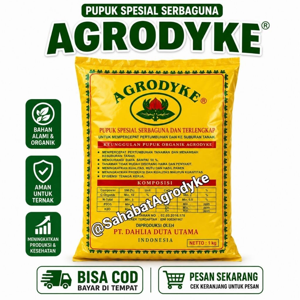 AGRODYKE Pupuk Spesial Serbaguna 1 Kg | Pupuk Organik untuk Tanaman