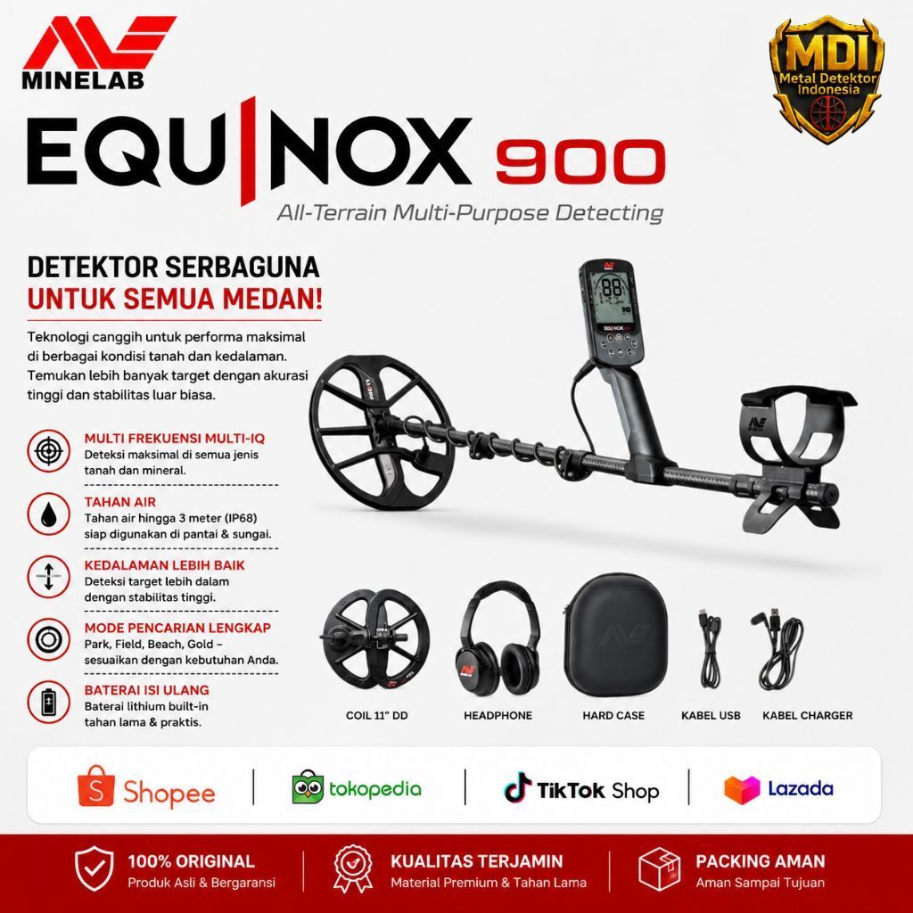 Equinox 900 Metal Detector Minelab