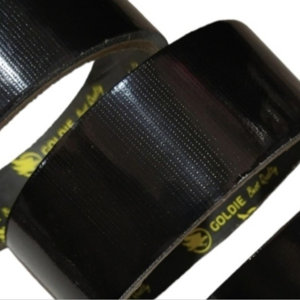 Linen Tape / Lakban Kain Hitam Goldie Tipis 1.5 Inch X 3 Meter / Pcs