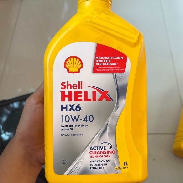 Botol oli shell hx5 dan shell hx6 bekas berkualitas