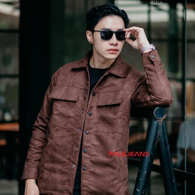 Keceabis- Trucker Suede Jacket Rpan Company / Jaket Suede / Suede Shirt Jacket / Jaket Brooklyn.