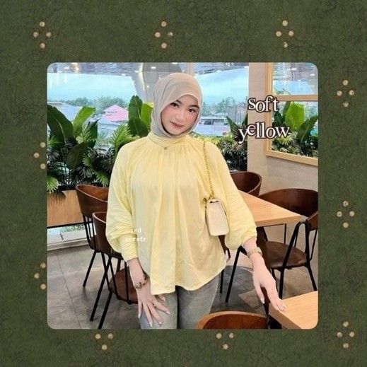 blouse rayon tuwil | yellow
