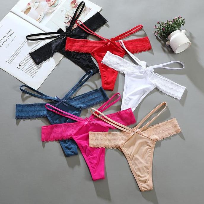 DS354 - cd Wanita jumbo G String Thin strap Low Waist Celana dalam C267