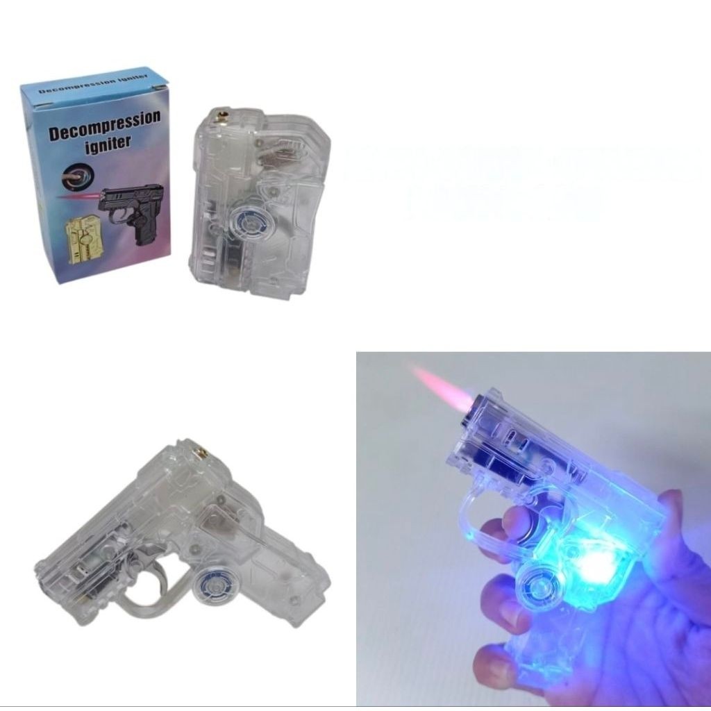 Korek Api Model Pistol Mini Aksesoris Pemantik Gas Unik