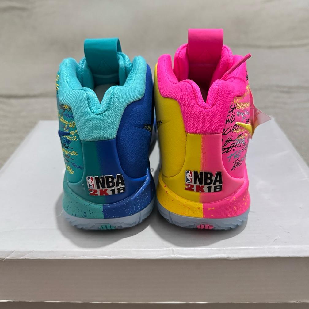 HOT PRODUCT Sepatu Basket KYRIE 4 NBA 2K18 Teal Pink Premium Original