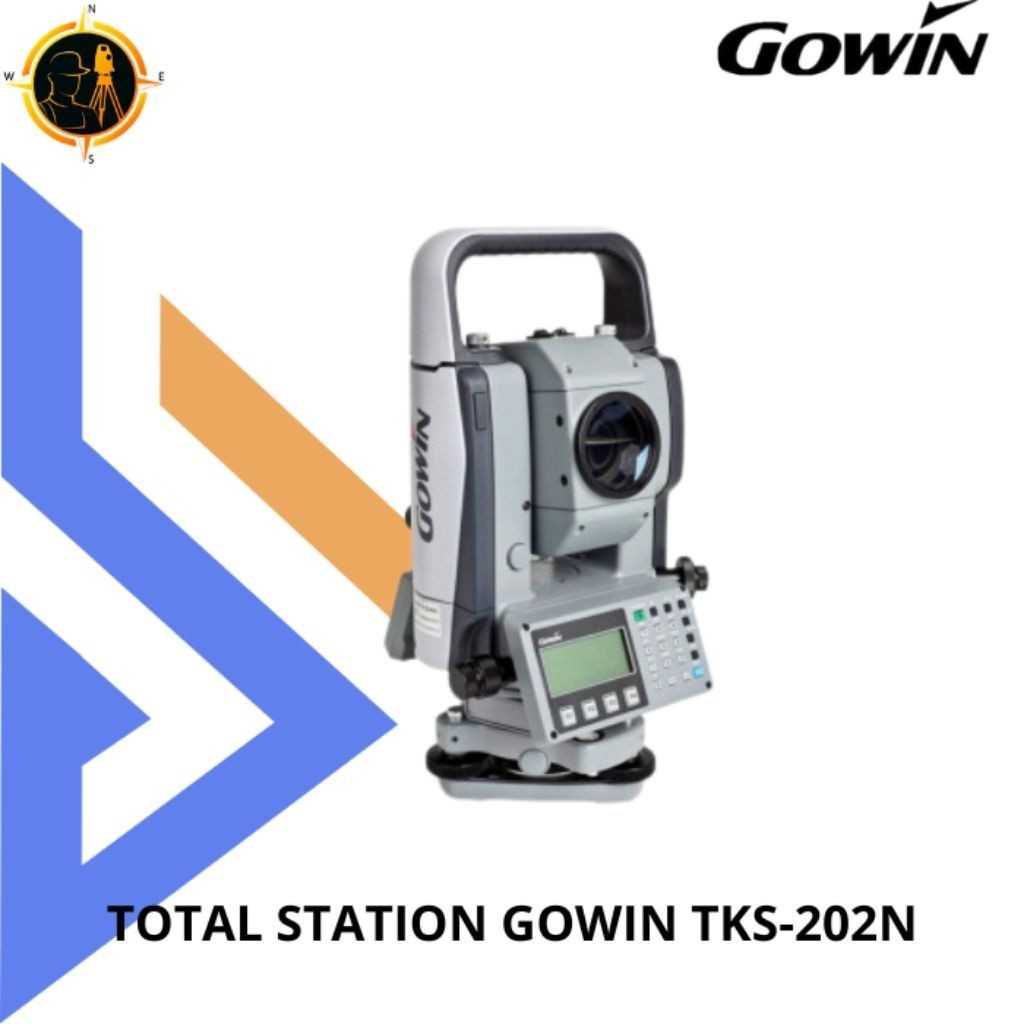 TOTAL STATION GOWIN TKS-202N BEKAS LENGKAP 1SET