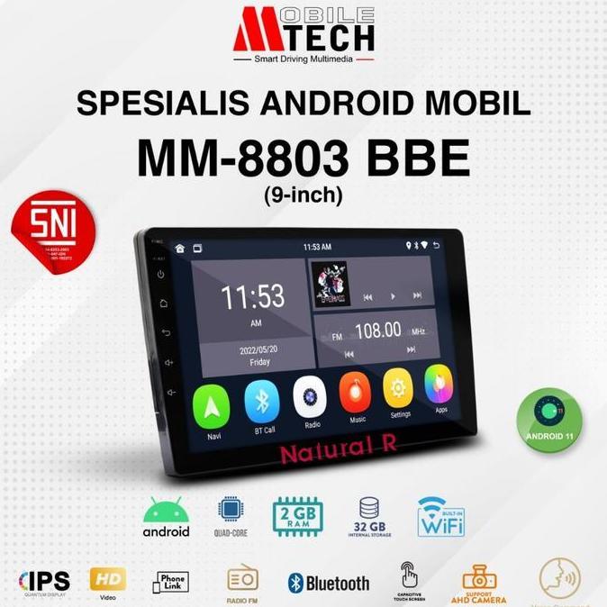 HEADUNIT ANDROID MTECH MM-8803 9/10 INCH RAM 2GB + 32GB