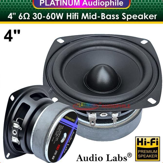 Speaker 4 inch Mid-Bass Mid-Woofer Hifi 4" Midrange Bass Speker Audiolabs DL-406TZE
