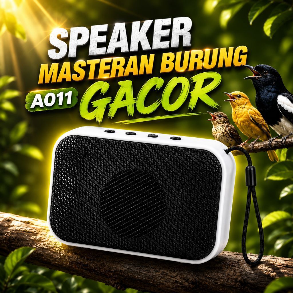 Speaker Masteran Burung A011 Speaker Mini MP3 Masteran Burung Gacor Pemaster Burung Portable
