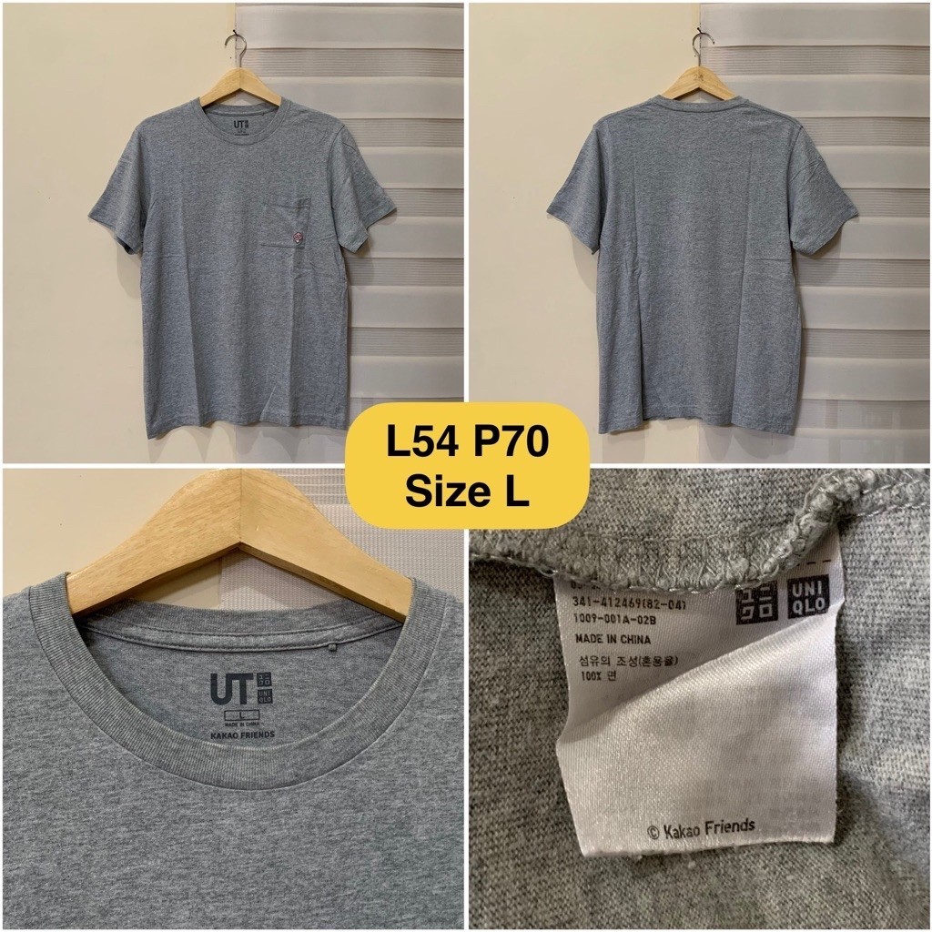 Kaos Pria UT Kakao Friends Uniqlo Abu Original