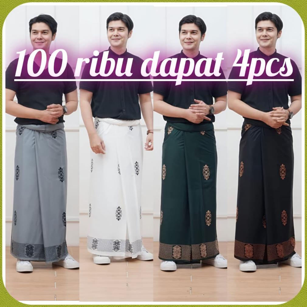 RECOMMENDED SARUNG 100RIBU DAPAT 4PCS SARWON MOTIF GUS IQDAM SERIES SARUNG DEWASA BATIK