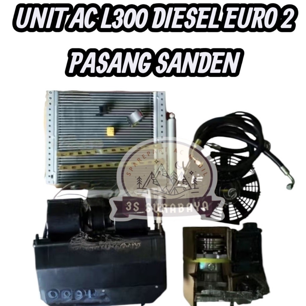 Unit Ac L300 diesel euro 2 pasang SANDEN Lengkap Tinggal Pasang Single Pick up Ac set (Baru/New)