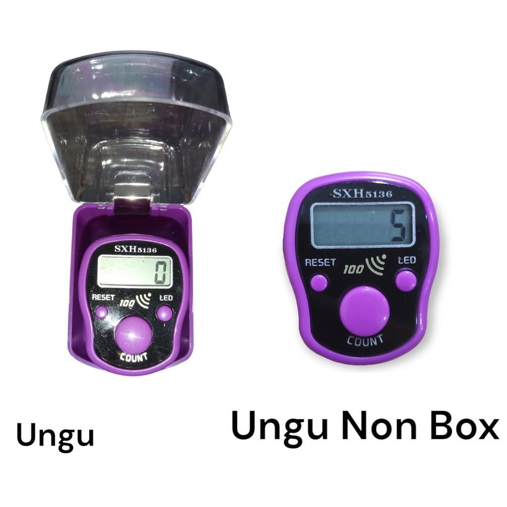 CUCI GUDANG TASBIH ALARM LED SHX5136 DIGITAL FINGER COUNTER LED ALARM 100 AKAN BUNYI 3 TOMBOL