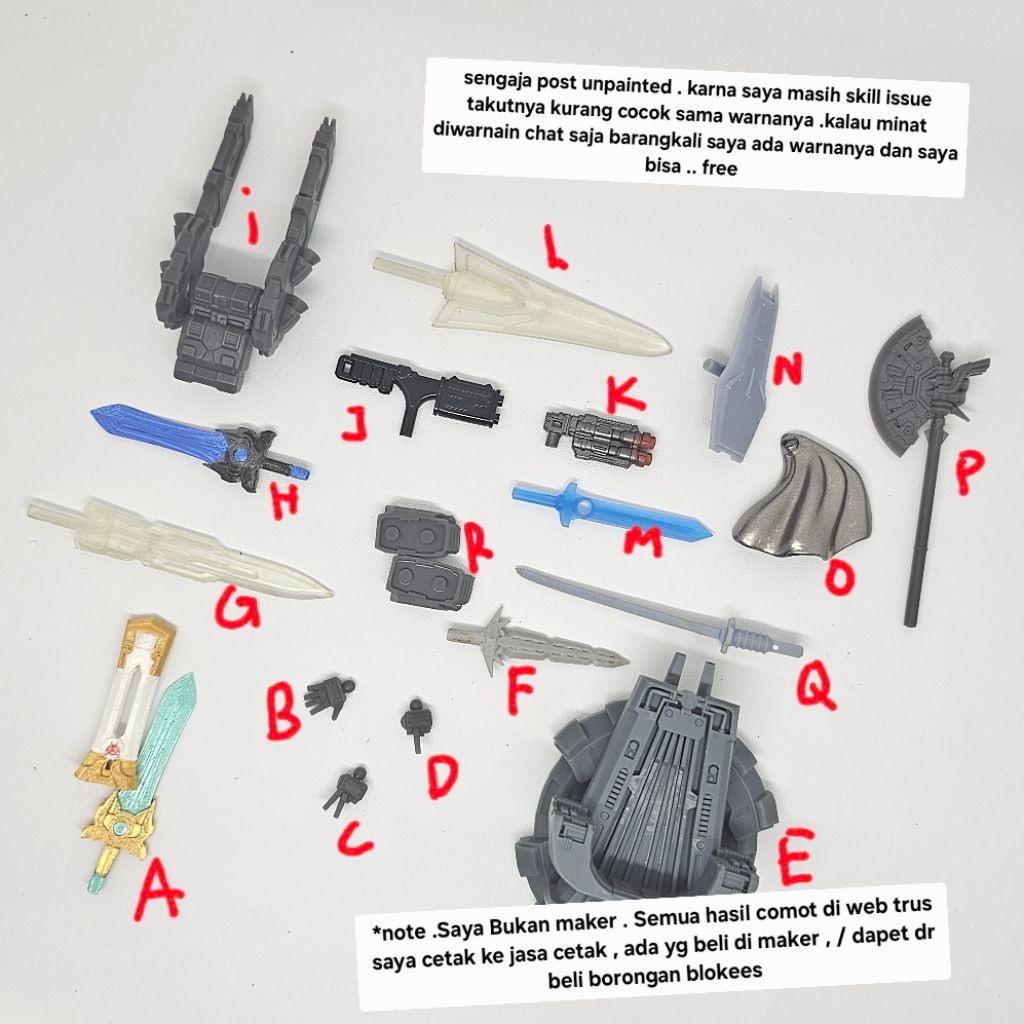 part 3d blokees defender transformers mini figure