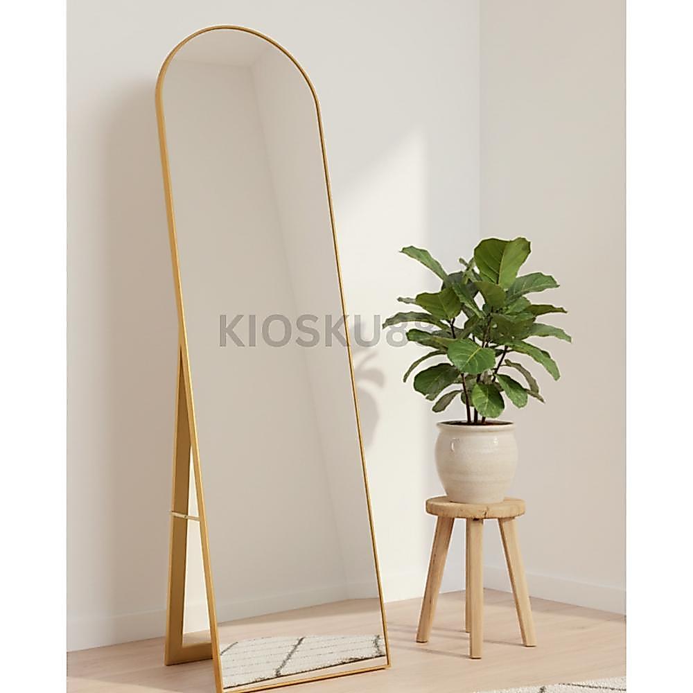 Standing Mirror Aesthetic Oval Premium 133 x 34 cm Cermin Standing Arch Standing Mirror Oval