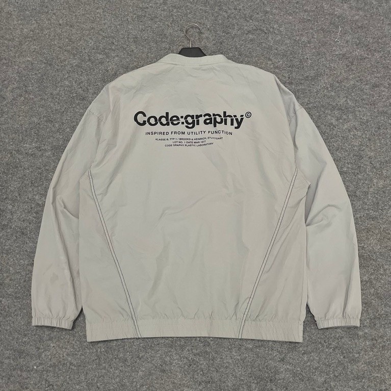 Code:Graphy Oversized Pull Over Nylon Jacket