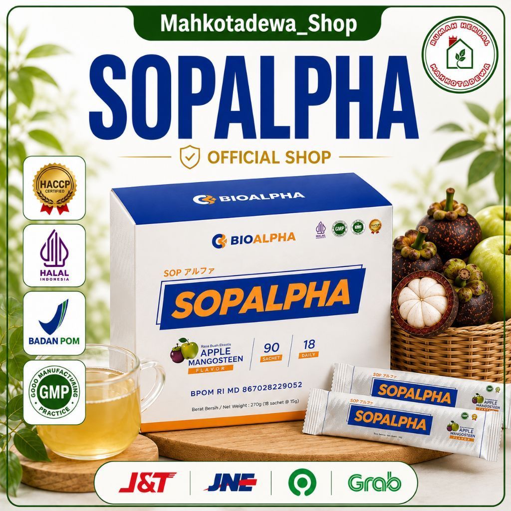 SOPALPHA (SALMON OVARY PEPTIDE Isi 18 Saset) BPOM & HALAL