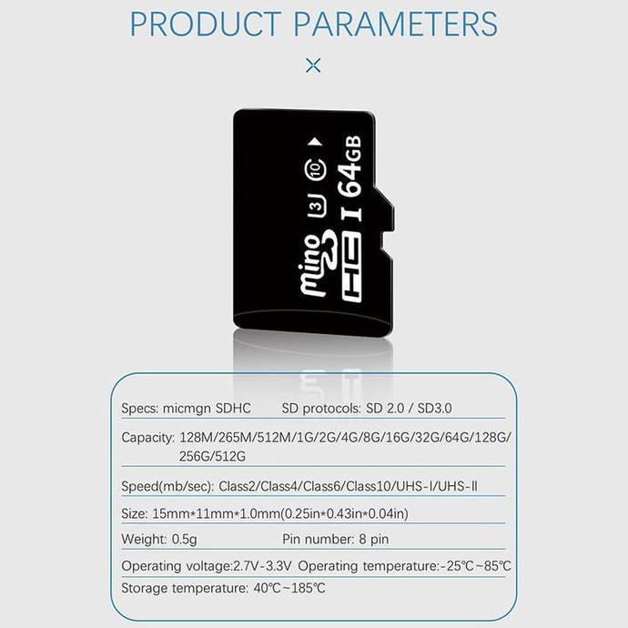 Save- Micro Sd 32Gb 64Gb 128Gb Memory Card Micro Sd Untuk Kamera Cctv G
