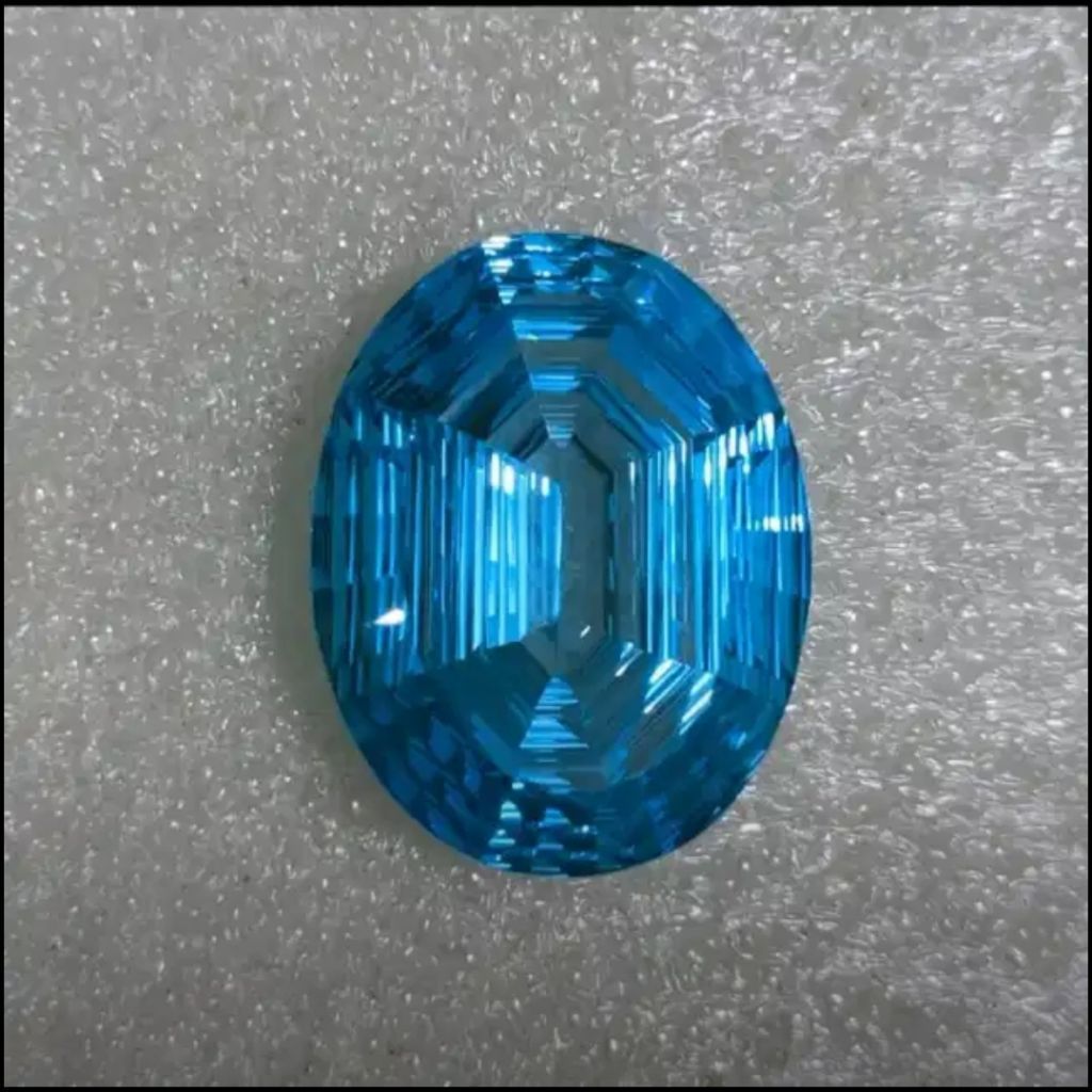 Natural Blue Topaz 54.40 Carats Certified By GRI Sparkling Gemstone