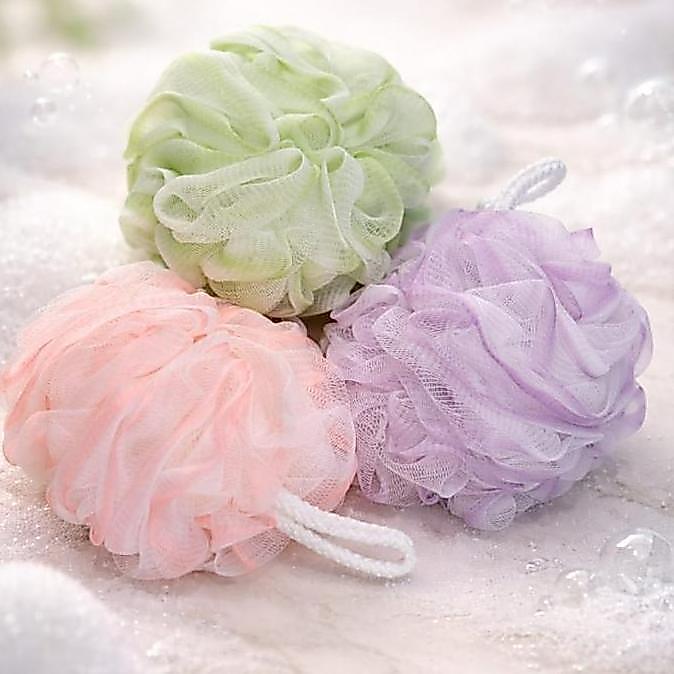 EZRANN - SHOWER PUFF BATH PUFF BUSA SPONS MANDI SHOWER PUFF SIZE BESAR & PADAT Plastik
