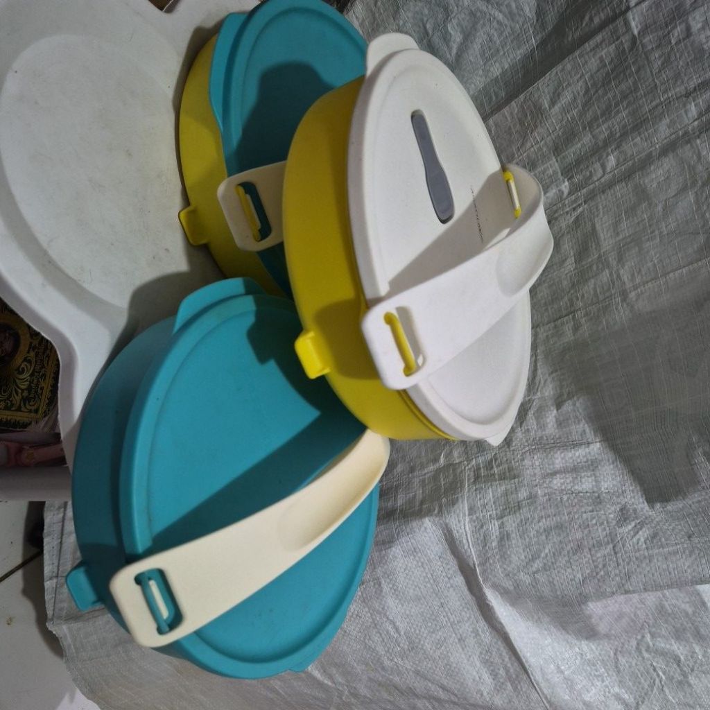 Rantang Bulat CTG Round 880ml Original Tupperware Second
