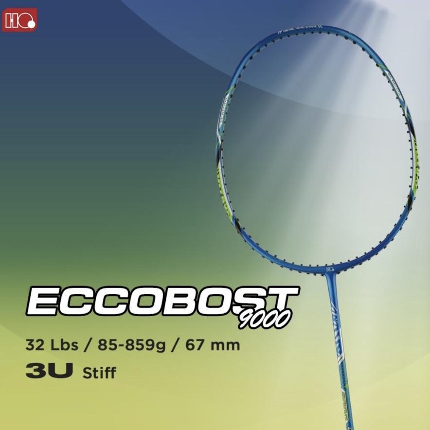 Raket Badminton HIQUA HQ ECCOBOOTS 6000/7000/8000/9000 Kuat 32 LBS Ori